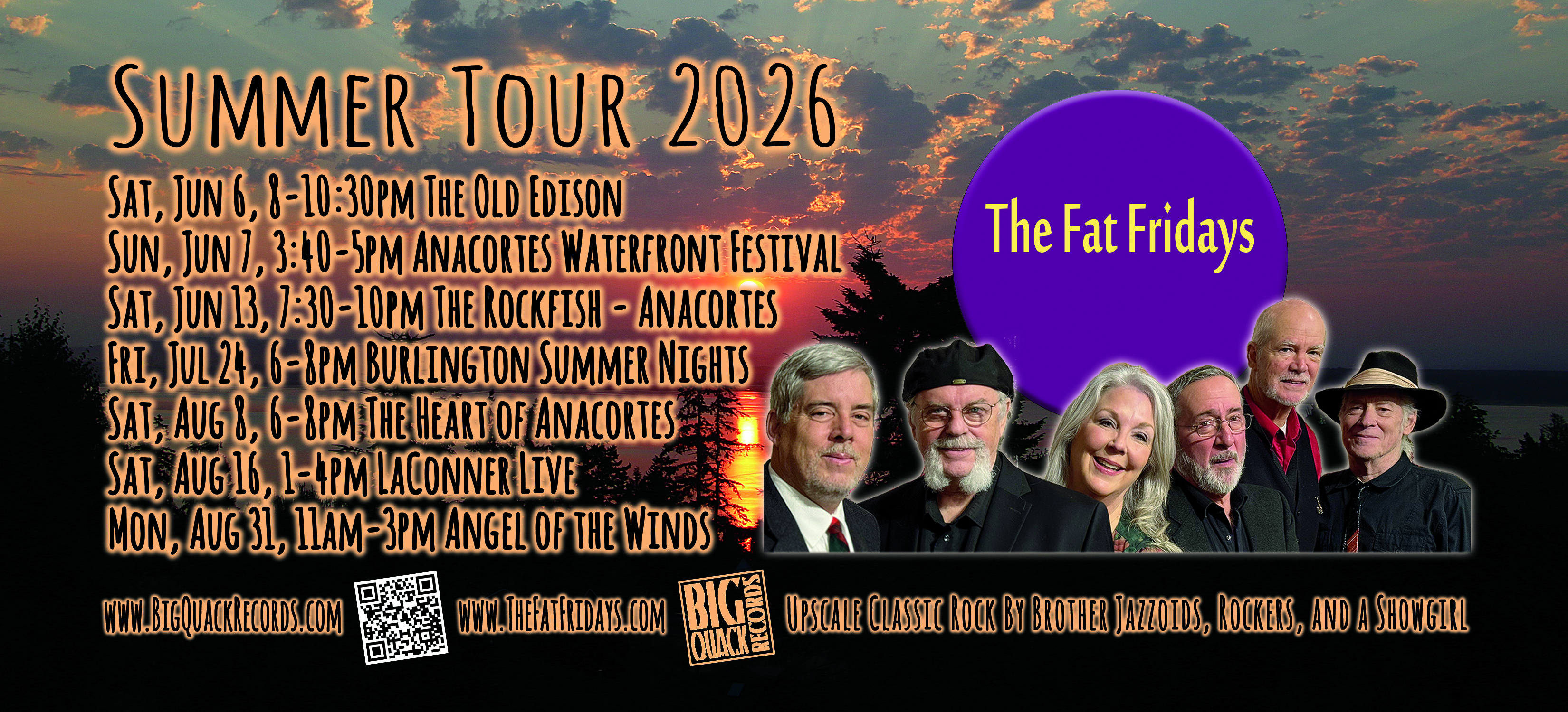 The Fat Fridays band Summer Tour